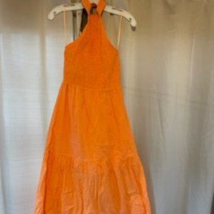 NY and Co Orange Halter Top Dress